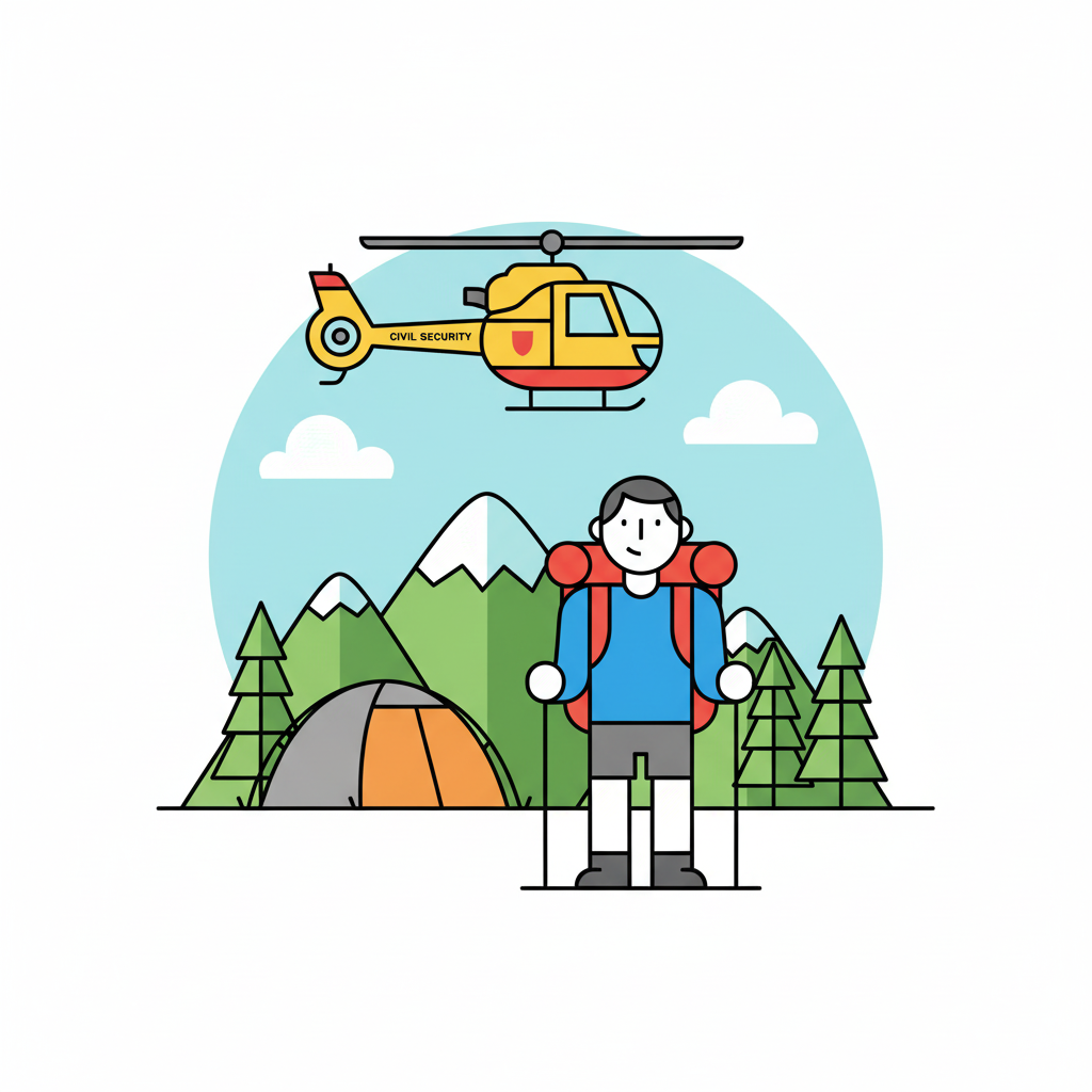 helicoptère secours montagne