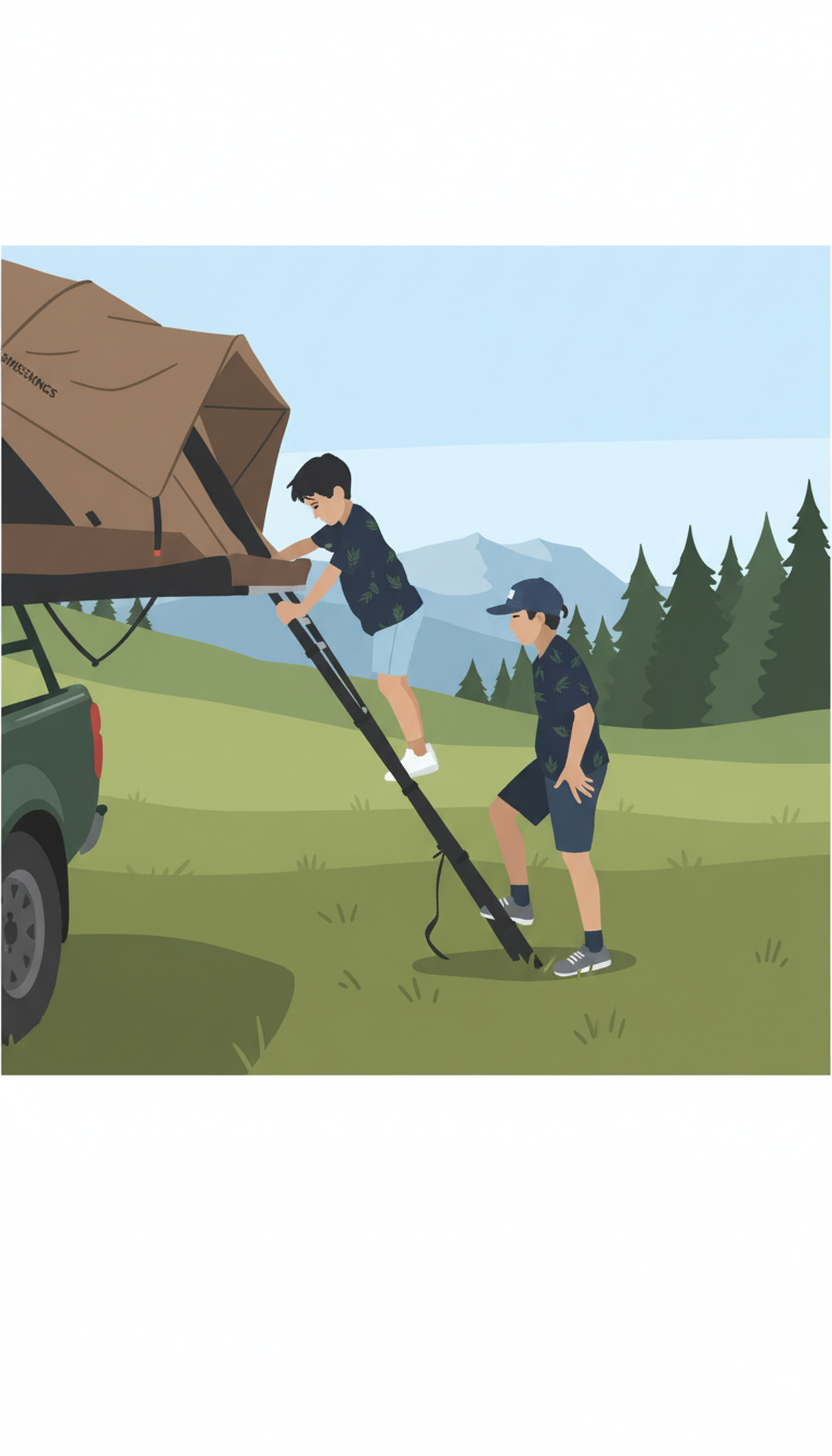 rooftent alps kids